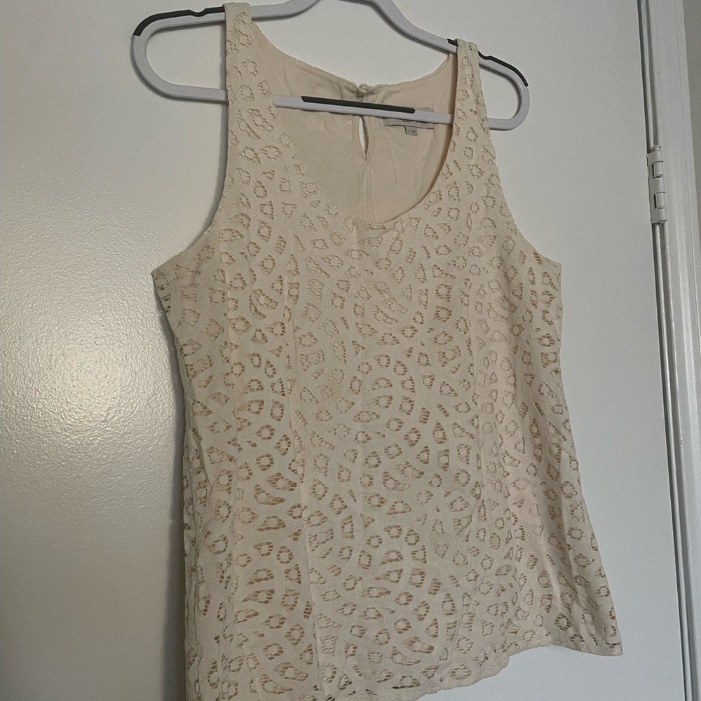 Elegant Cream Lace Women's Top